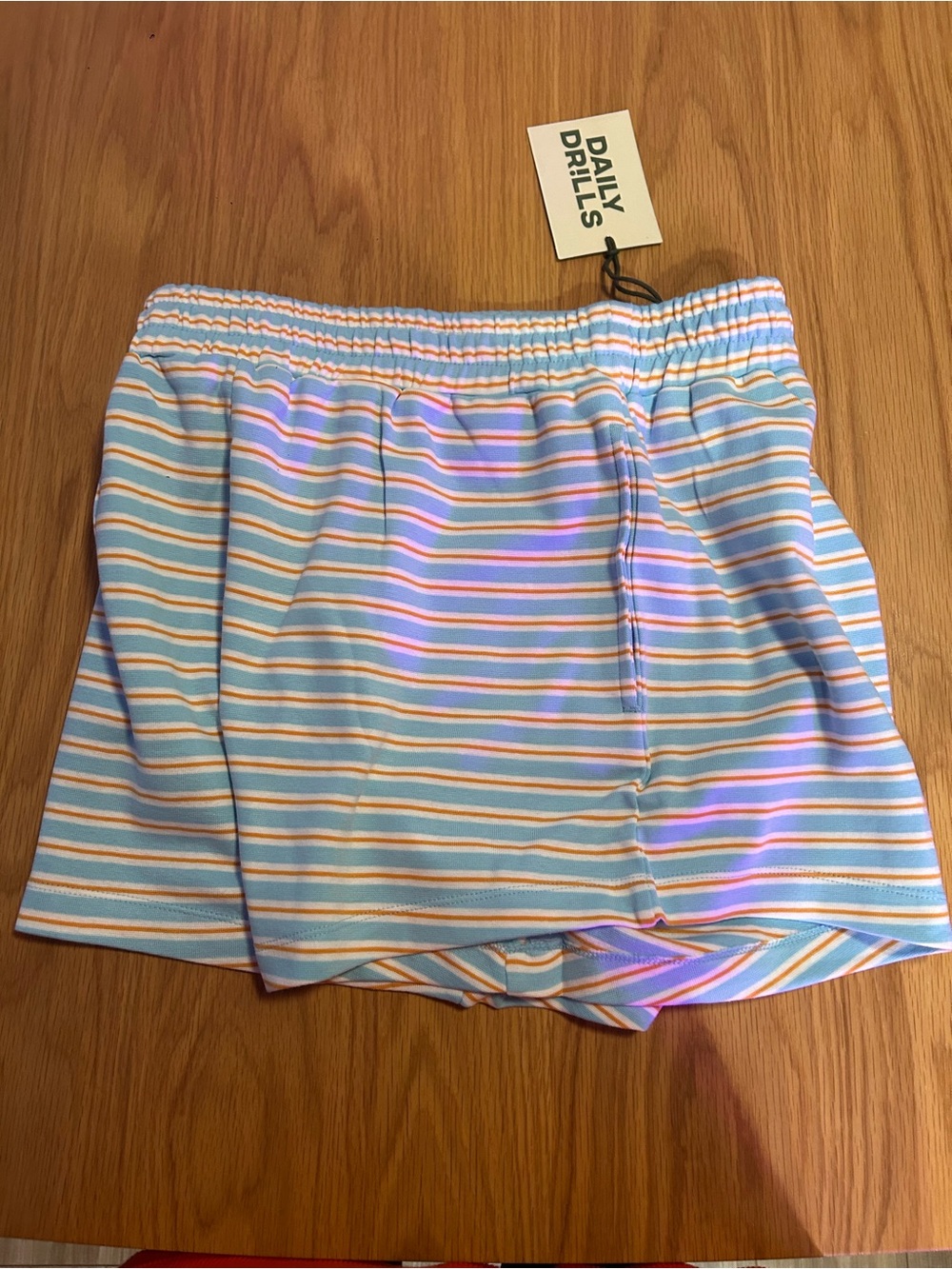 Daily Drills Striped Cotton Shorts - Bondi Stripe Size M/L NWT - Picture 2 of 9